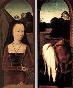 Hans Memling Diptych with the Allegory of True Love
